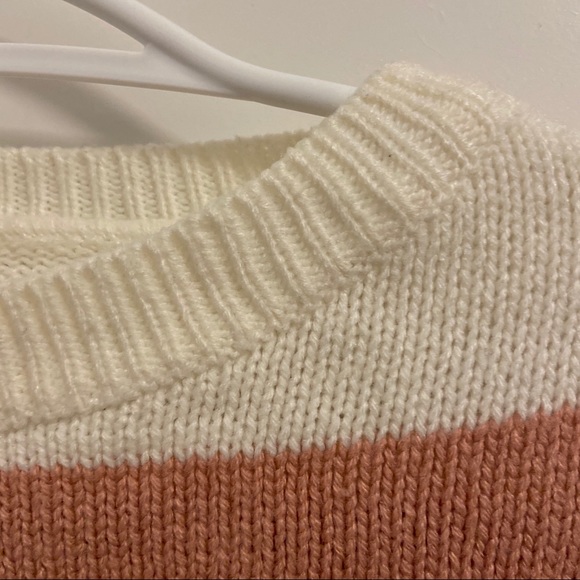 Pink/White Cute Sweater - Picture 3 of 4